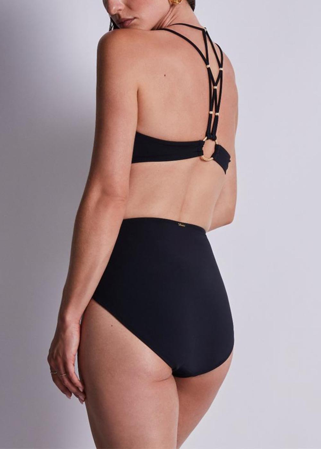 Haut de bikini triangle ouverture frontale Maillots de Bain Aubade  Noir