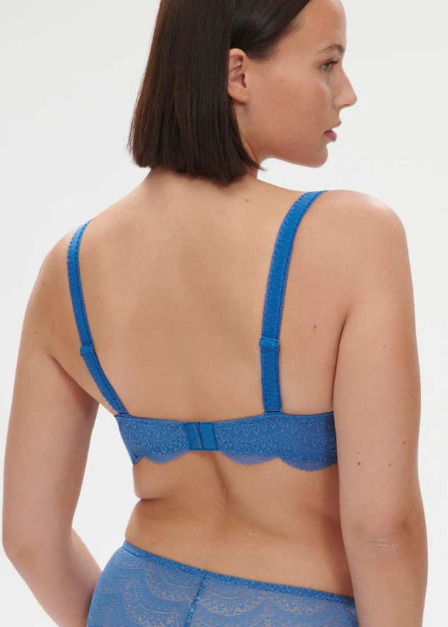 Soutien-gorge Corbeille avec Armatures Simone Prle Bleu Myosotis