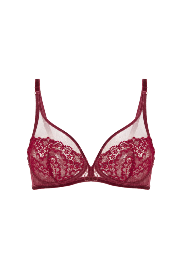 Soutien-gorge avec armature dcollet plongeant Simone Prle