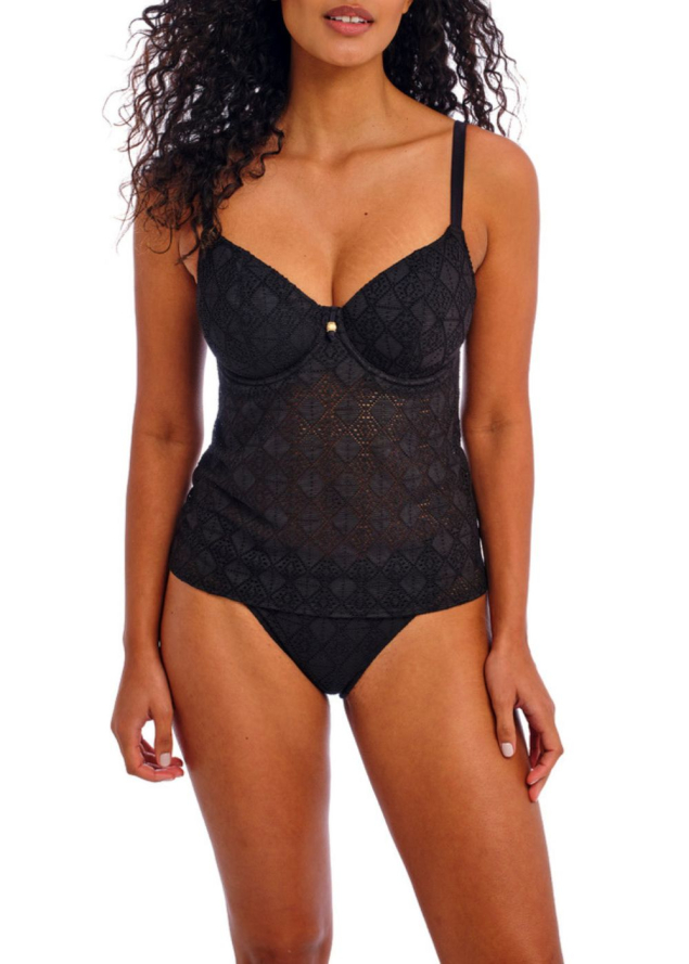 Haut de Bikini Tankini Plunge  Armatures Maillots de Bain Freya  Black