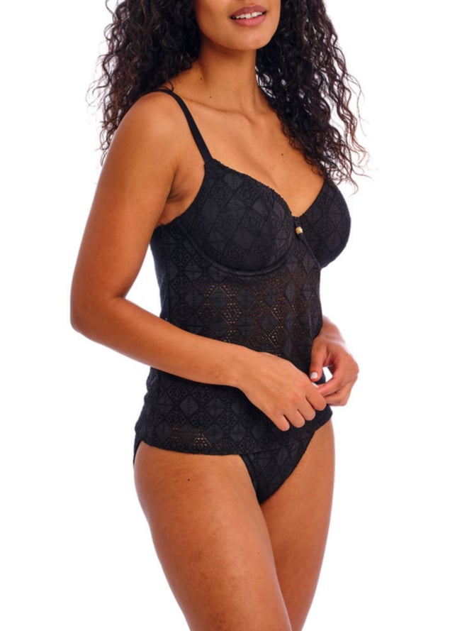 Haut de Bikini Tankini Plunge  Armatures Maillots de Bain Freya  Black