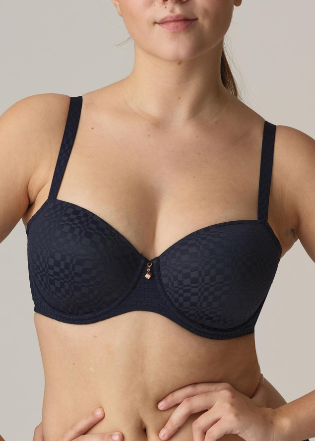 Soutien-gorge balconnet rembourr Twist de Prima Donna Majestic Blue