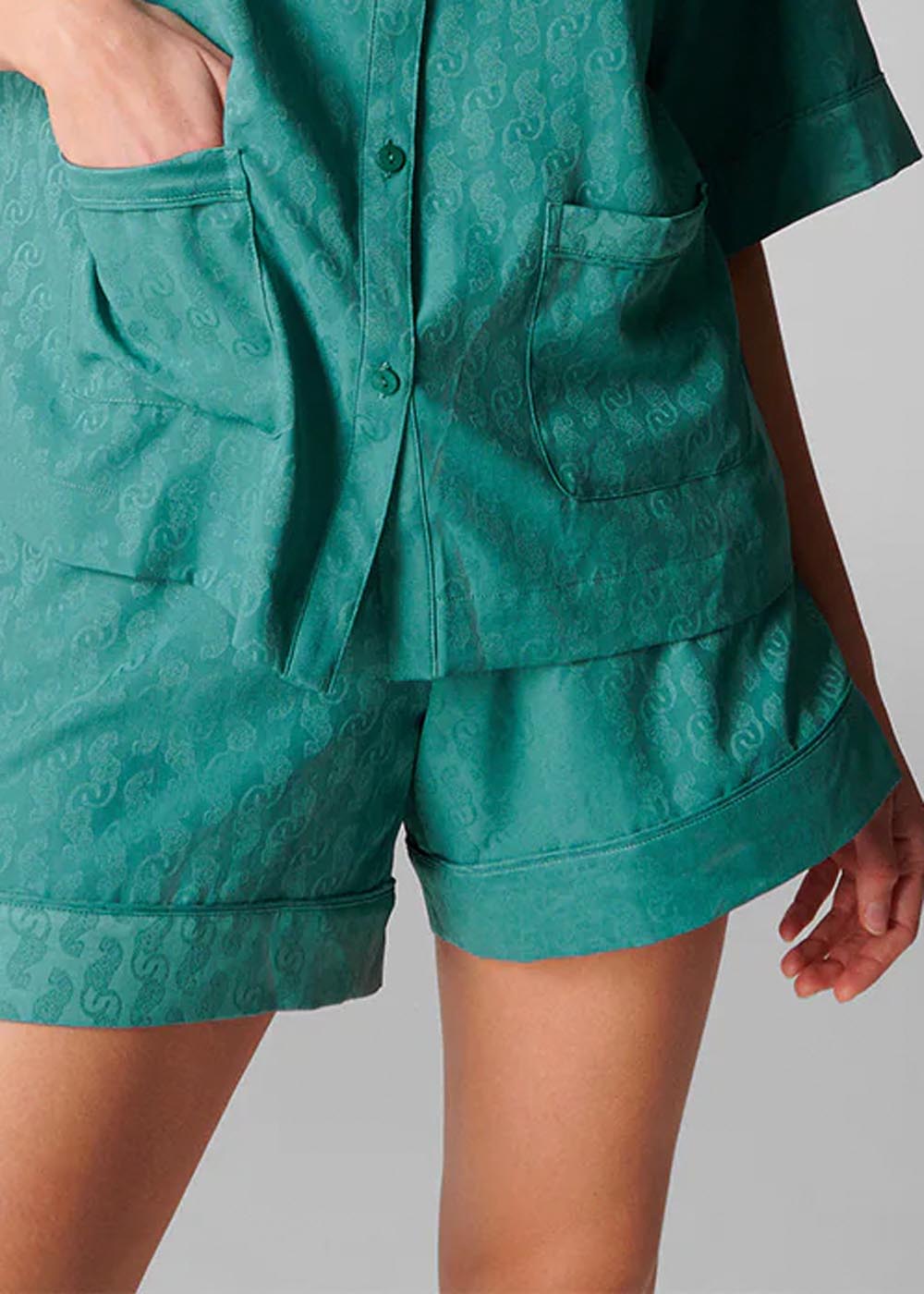 Short de nuit Simone Prle Vert Boral