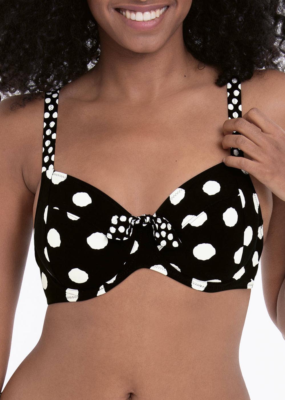 Top Haut de Bikini Maillots de Bain Rosa Faia Anita Noir Blanc