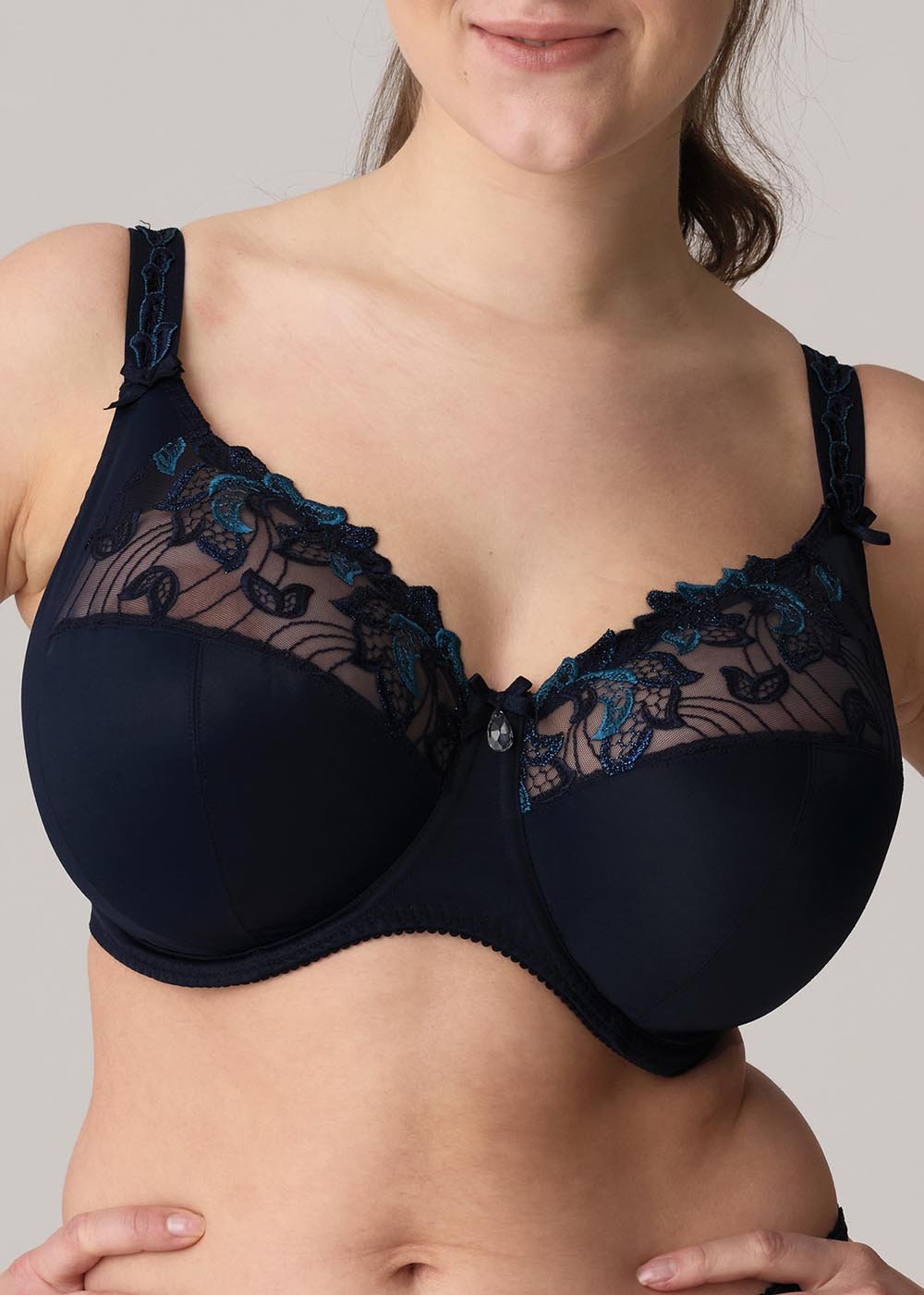 Soutien-gorge Embotant Bonnets Profonds Prima Donna Velvet Blue