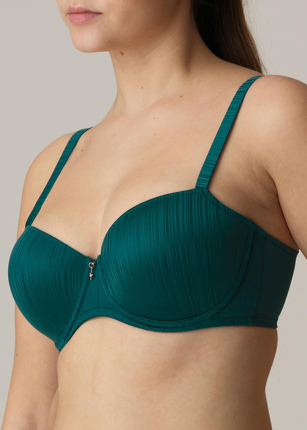 Soutien-gorge balconnet rembourr Twist de Prima Donna Jasper Green